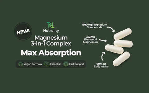 Why Magnesium 3-in-1 Complex is the Ultimate Supplement for Sleep, Stress, Muscle, Heart & Nerve Support Nutrality