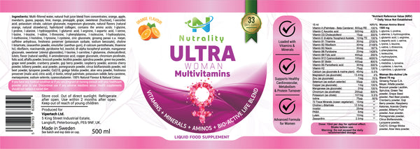 Nutrality Ultra Multivitamin für Frauen Supplement